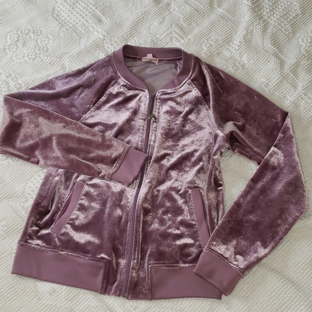 Juicy Couture Velour Bomber Sweatshirt
